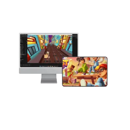 Subway Surfers MOD APK Game On PC Big Screen